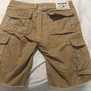 True religion cargo shorts